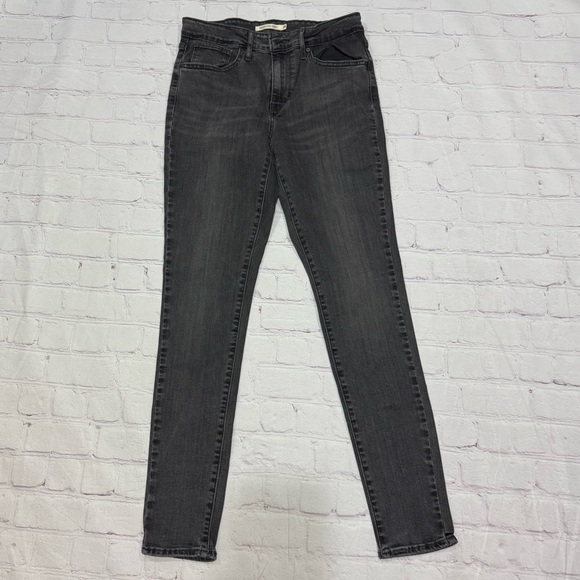 Levi’s 721 Women’s high rise skinny stretchy jeans in charcoal grey size 28 EuC - Picture 1 of 15